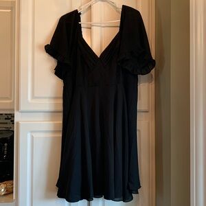 Arula black crepe dress